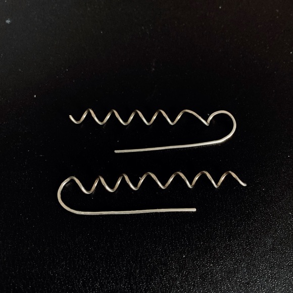 Sterling Silver Spiral Earrings - Picture 3 of 5